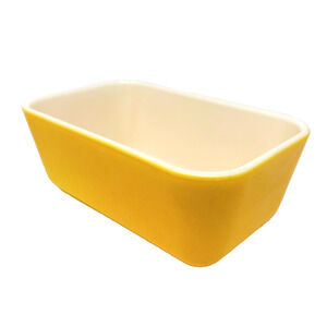 Vintage Pyrex 0502 1½ Pt. Yellow Refrigerator Dish No Lid